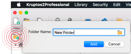 Adding folders to your library